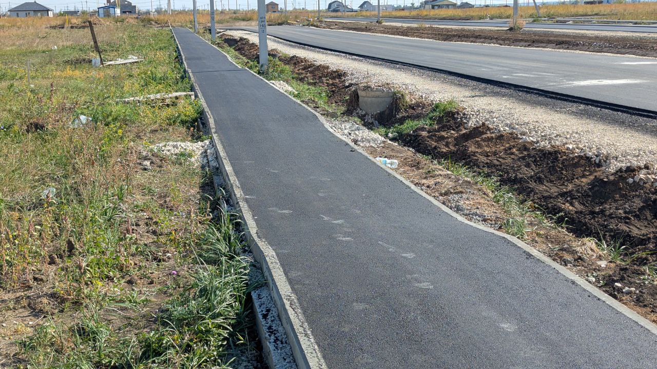 Строительство тротуаров в селе Натальино близится к завершению